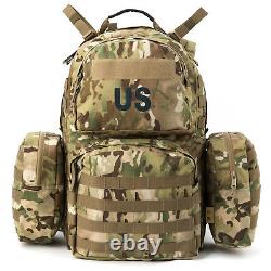 Military Army Medium Rucksack Molle II Tactical Backpack with Pouches Multicam