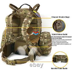 Military Army Medium Rucksack Molle II Tactical Backpack with Pouches Multicam