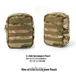 Military Army Medium Rucksack Molle II Tactical Backpack with Pouches Multicam