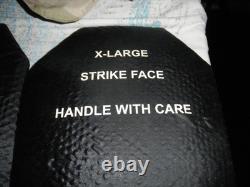 Military Army Tactical Surplus Large Strike Face Ballistic Plates complete vest