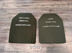 Military Army Tactical Surplus Large XL Strike Face Ballistic Plates Surplus R2