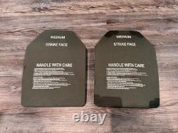 Military Army Tactical Surplus Medium Strike Face Ballistic Plates Surplus REV H