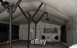 Military Army Tent Modular General Purpose Tent System MGPTS GP Small 18x18