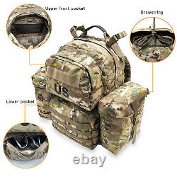 Military Backpack Army Rucksack, MOLLE 2 Medium Tactical Assault Pack with Frame