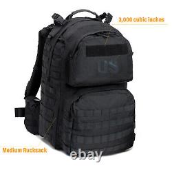 Military Backpack Army Rucksack, MOLLE 2 Medium Tactical Assault Pack with Frame