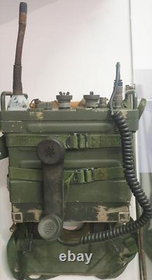 Military Backpack Field Radio Erc 11 Vintage brazilian army Ry 20 VHF-30-75 MHz