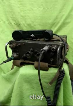 Military Backpack Field Radio Erc 11 Vintage brazilian army Ry 20 VHF-30-75 MHz