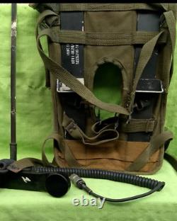 Military Backpack Field Radio Erc 11 Vintage brazilian army Ry 20 VHF-30-75 MHz