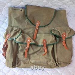 Military Backpacks 2 x Army Canvas Carrying Bags Soldier