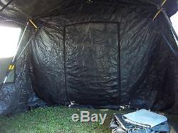 Military Base X Tent 203 Army Surplus Canvas 210 Sq-ft No Liner Yes Floor