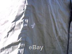 Military Base X Tent 203 Army Surplus Canvas 210 Sq-ft No Liner Yes Floor