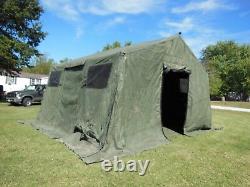 Military Base X Tent 303 Army 270 Sq-ft No Liner Yes Floor Camping Hunt