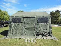 Military Base X Tent 303 Army 270 Sq-ft No Liner Yes Floor Camping Hunt