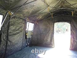 Military Base X Tent 303 Army 270 Sq-ft No Liner Yes Floor Camping Hunt