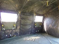 Military Base X Tent 303 Army 270 Sq-ft No Liner Yes Floor Camping Hunt