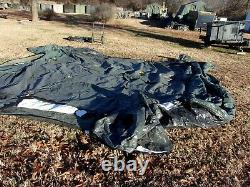 Military Base X Tent 303 Army Vinyl Canvas 270 Sq-ft Has Liner And Floor+cords