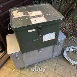Military Case Ex Army Aluminium/ Metal/storage Heavy Duty The Green One On Top
