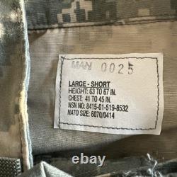 Military Coat New Withtag Lot (10x) US Army ACU Combat Size Large Short- NATO