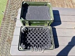 Military Explosives Box, converted to a drone carry case, electronics flight box