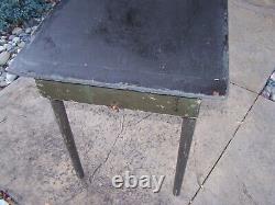 Military Folding Wood Table Desk Vintage Army Camping Reenacting Military Truck