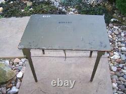 Military Folding Wood Table Desk Vintage Army Camping Reenacting Military Truck