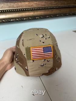Military Helmet Desert Camo Tan Army Tactical Gear US GI Surplus
