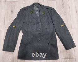 Military Jacket + Trousers, wool, size EU 52 US L, 1985, Swiss Army artillery