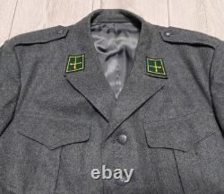 Military Jacket + Trousers, wool, size EU 52 US L, 1985, Swiss Army artillery
