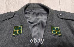 Military Jacket + Trousers, wool, size EU 52 US L, 1985, Swiss Army artillery