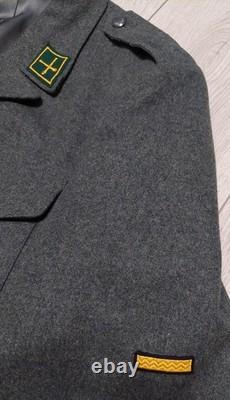 Military Jacket + Trousers, wool, size EU 52 US L, 1985, Swiss Army artillery