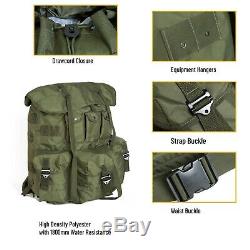 Military Large Alice Pack Army Survival Combat Backpack with Alice Butt Pack OD