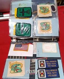 Military Lot of 155+ USMC ARMY Military Patches +Misc Pins, Buttons, Ribbons Tags