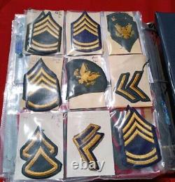 Military Lot of 155+ USMC ARMY Military Patches +Misc Pins, Buttons, Ribbons Tags