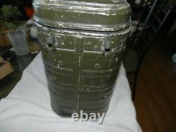 Military Mermite Can Hot /cold Food Container, Army, Amf Wyott Inc. Chey Wyo 198