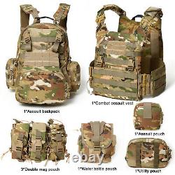 Military Modular Assault Vest System Compatible with 3 Day Tactical Assault Back