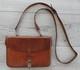 Military Officer Bag, Leather, Size 24 X 17 X 3 Cm, Vtg 1960s, Used, Swiss Army