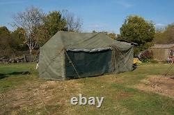 Military Old Style Command Post Tent Skin Only -no Poles. Fair Condition Us Army