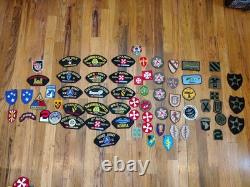Military Patch Lot (Huge!) Lot Of 66 Patches All US Army