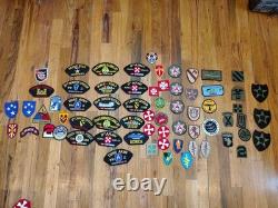 Military Patch Lot (Huge!) Lot Of 66 Patches All US Army