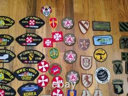 Military Patch Lot (Huge!) Lot Of 66 Patches All US Army