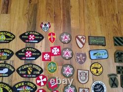 Military Patch Lot (Huge!) Lot Of 66 Patches All US Army