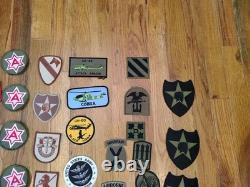Military Patch Lot (Huge!) Lot Of 66 Patches All US Army