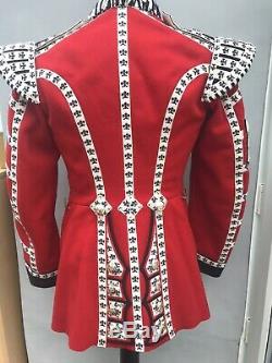 Military Red Scarlet Guards Jacket Tunic -Grenadier Guards British 38 Drummer