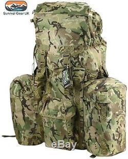 Military Rucksack 120 Litre Bergen Mtp Btp Camo Plce Kit Bag Cadet British Army2