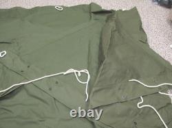 Military Shelter Half 1/2 Pup Tent U. S. Army 2 Halves Ropes Stakes NEW Complete