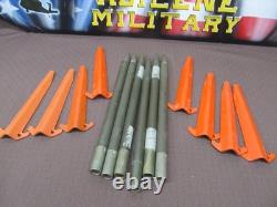 Military Shelter Half 1/2 Pup Tent U. S. Army 2 Halves Ropes Stakes NEW Complete