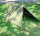 Military Shelter Half 1/2 Pup Tent Vietnam Army W Poles And Stakes Dated 1967