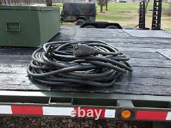 Military Surplus 125 Ish Ft Extension Cord Cable Flood Light Generator Us Army