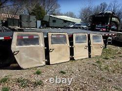 Military Surplus 4 Man Hmmwv Soft Door Set Tan M998 + Handles + Hinges Army