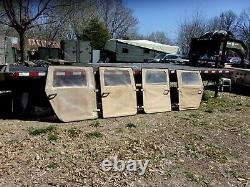 Military Surplus 4 Man Hmmwv Soft Door Set Tan M998 + Handles + Hinges Army